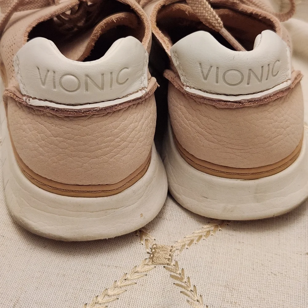 Vionic Joey Sneakers Women's Size 6 Dusty Pink‎ Athletic Walking Comfort GUC